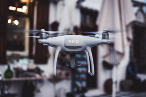 a hovering drone